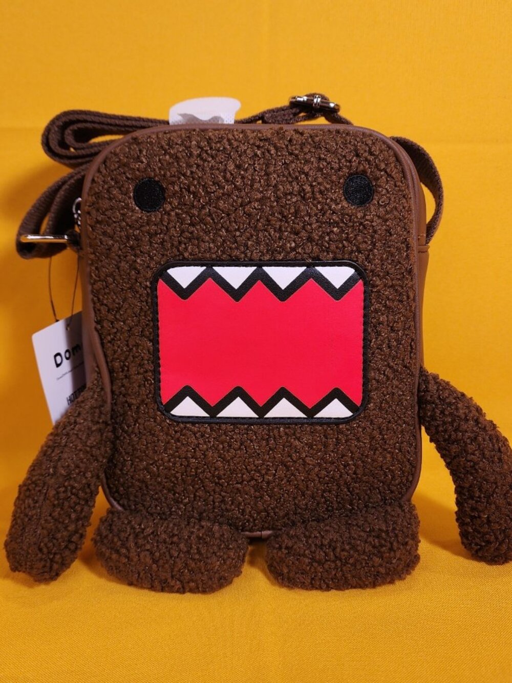 Domo Fuzzy Sherpa Figural Cosplay Crossbody Handbag NEW